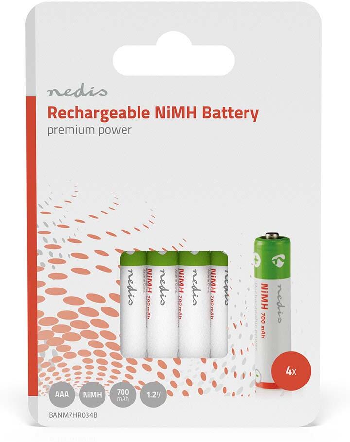 Dobíjecí Ni-MH baterie AAA NEDIS BANM7HR034B