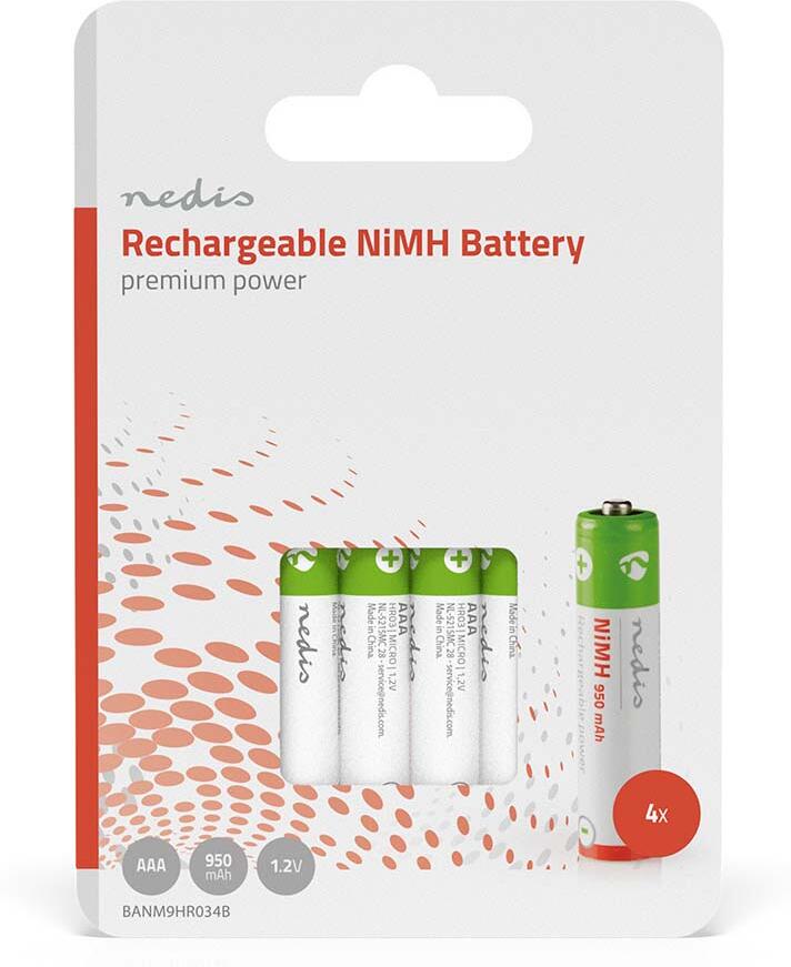 Dobíjecí Ni-MH baterie AAA NEDIS BANM9HR034B