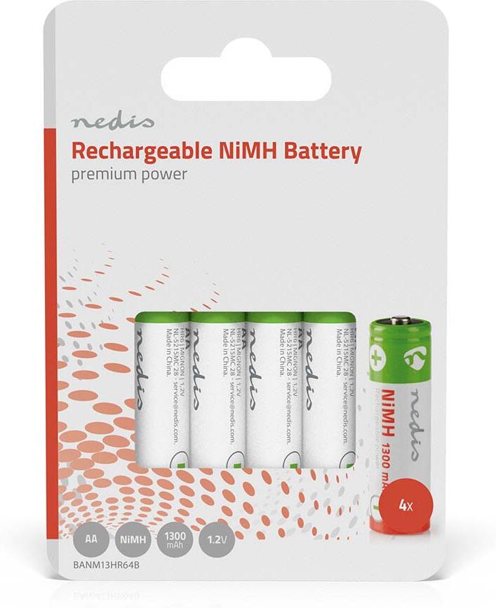 Dobíjecí Ni-MH baterie AA NEDIS BANM13HR64B