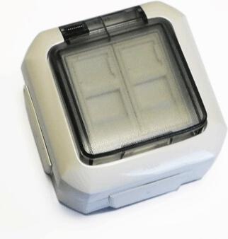 ABB Datová zásuvka OUTDOOR IP54 UTP CAT5E 2xRJ45 (2445)