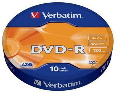 Verbatim DVD-R 4,7 GB 16x 10-spindl RETAIL (43729)