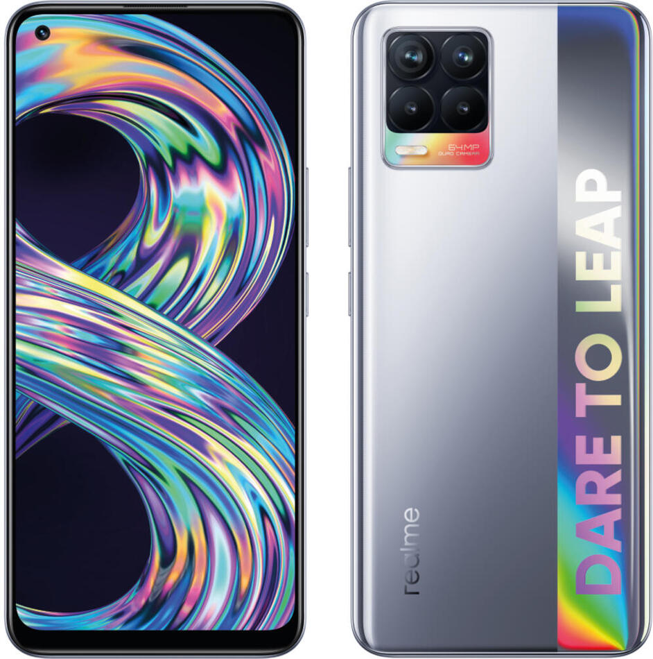 realme 8 4gb 64gb cyber silver