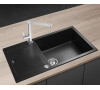 Granitový dřez Concept DG10L60bc Linea, černý