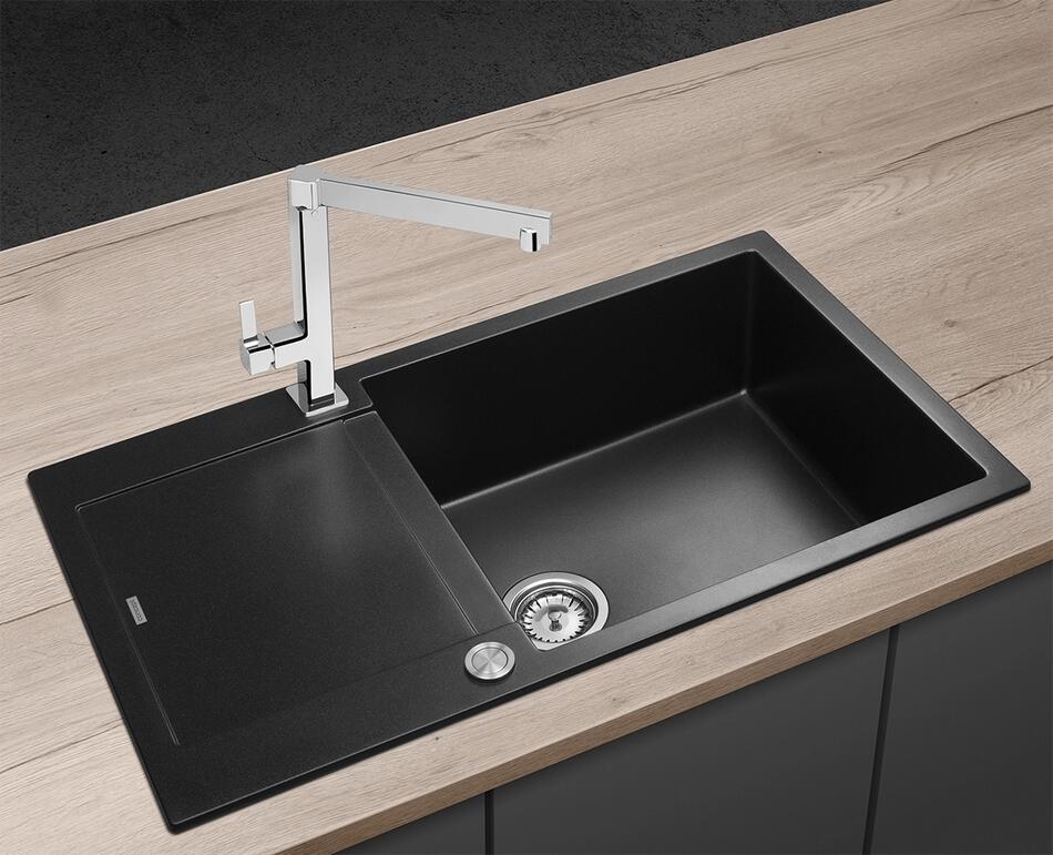 Granitový dřez Concept DG10L60bc Linea, černý
