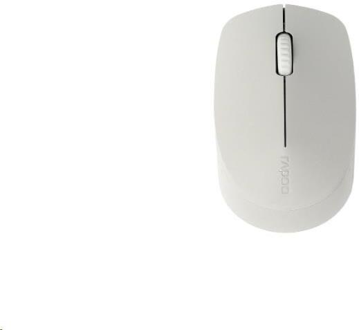 RAPOO myš M100 Silent Comfortable Silent Multi-Mode Mouse, Light Grey
