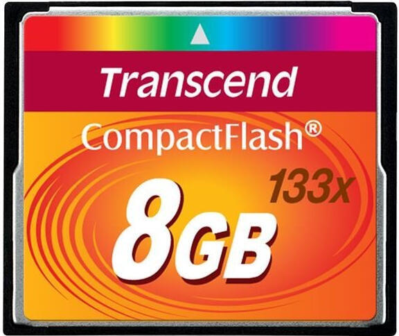 TRANSCEND Compact Flash 8GB (133x) (TS8GCF133)