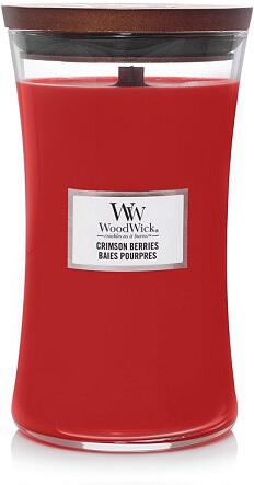 WoodWick Crimson Berries vonná svíčka s dřevěným knotem 609,5 g