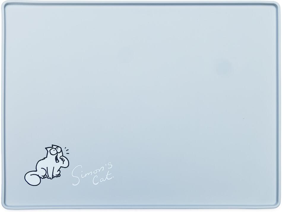 Karlie Simon's Cat Podložka pod misku pro kočky světle šedá 40x30x1cm