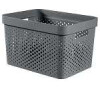Box Curver Infinity Dots 17L šedý