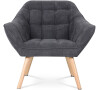 Křeslo, šedá, látka, AK-321 GREY2 Autronic