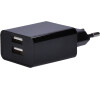 Solight USB nabíjecí adaptér, 2x USB, 3100mA max., AC 230V, černý