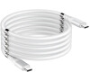 Magnetický samonavíjecí USB nabíjecí kabel (Type-C to Type-C)(90cm)