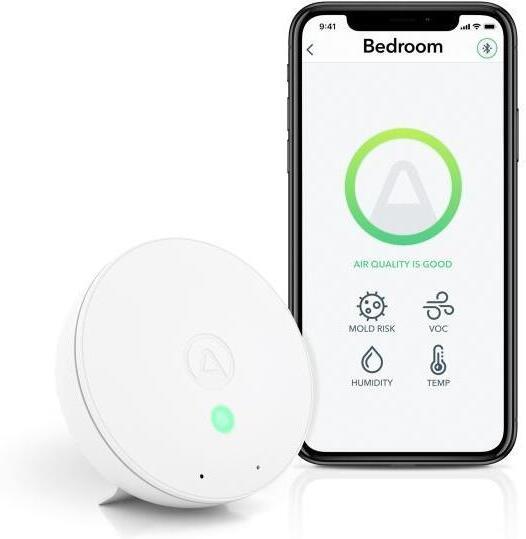 Airthings Wave Mini , senzor kvality ovzduší, vlhkosti, teploty a vzdušných chemikálií (292)