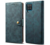 Lenuo Leather pro Samsung Galaxy A12, modré