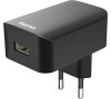 Hama síťová USB nabíječka, 5 V/1 A, černá