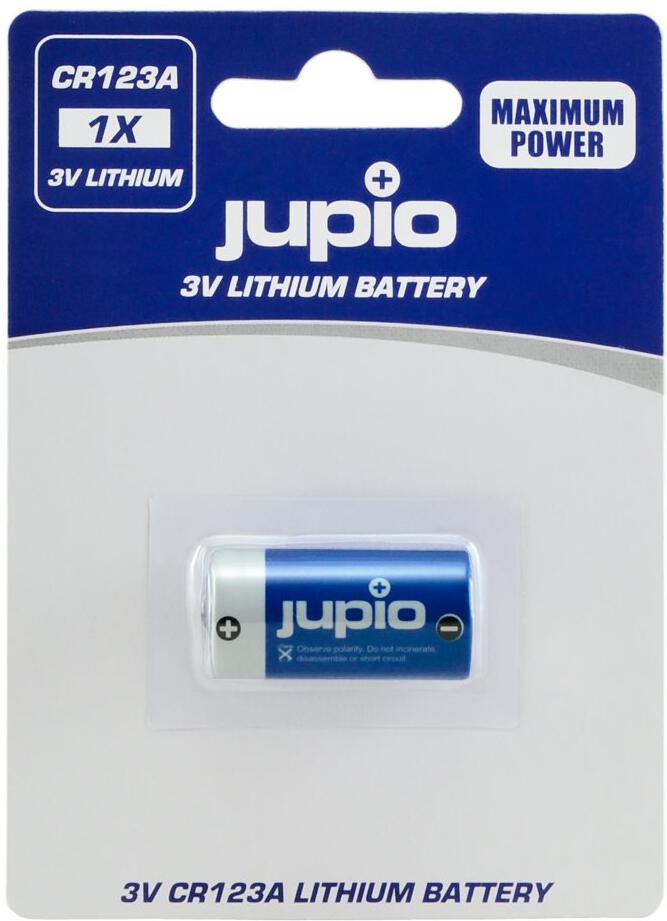 Baterie Jupio CR123A Lithium 3V 1ks