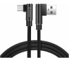 TEXTILNÍ DATOVÝ KABEL SWISSTEN ARCADE USB / MICRO USB 1,2 M ČERNÝ