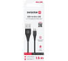 DATOVÝ KABEL SWISSTEN USB / MICRO USB 1,5 M ČERNÝ (6,5mm)