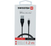 DATOVÝ KABEL SWISSTEN TPE USB / LIGHTNING MFi 1,2 M ČERNÝ