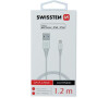 DATOVÝ KABEL SWISSTEN TPE USB / LIGHTNING MFi 1,2 M BÍLÝ