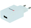 SWISSTEN SÍŤOVÝ ADAPTÉR SMART IC 1x USB 1A POWER + DATOVÝ KABEL USB / MICRO USB 1,2 M BÍLÝ