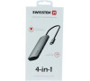 SWISSTEN USB-C HUB 4-IN-1 (4x USB 3.0) ALUMINIUM
