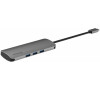 SWISSTEN USB-C HUB 6-IN-1 (USB-C PD, 3X USB 3.0, SD, MICRO SD) ALUMINIUM