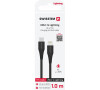 NABÍJECÍ KABEL SWISSTEN USB-C / LIGHTNING 1,0 M ČERNÝ