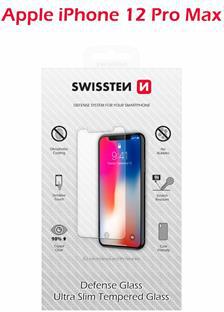OCHRANNÉ TEMPEROVANÉ SKLO SWISSTEN PRO APPLE IPHONE 12 PRO MAX RE 2,5D