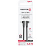 TEXTILNÍ DATOVÝ KABEL SWISSTEN ARCADE USB-C / USB-C 1,2 M ČERNÝ