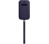 Apple iPhone 12 mini Leather Sleeve wth MagSafe D.Violet (MK093ZM/A)
