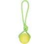 Flamingo Pešek Dummy míč pro psy s lanem 8cm