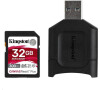 Kingston 32GB SDHC React Plus SDR2 + MLP SD čtečka (MLPR2/32GB)