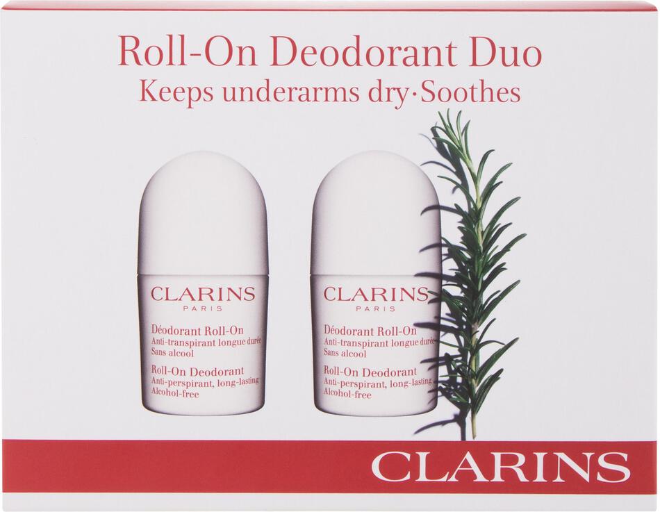 Antiperspirant Clarins Roll On Deodorant, 50 ml (Duo)
