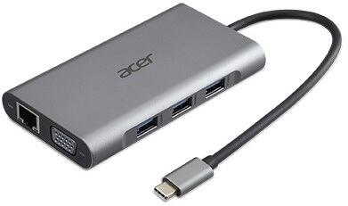 ACER 12v1 Type C dongle: 2 x USB3.2, 2 x USB2.0, 1x SD/TF, 2 x HDMI, 1 x PD, 1 x DP, 1 x RJ45, 1 x 3.5 Audio (HP.DSCAB.009)
