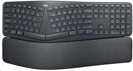 Logitech Corded Keyboard ERGO K860 - GRAPHITE - US INT'L - 2.4GHZ/BT (920-010108)
