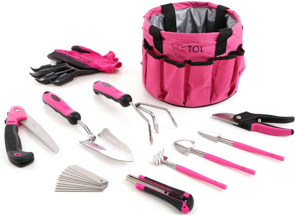 Sada zahradního nářadí GARDEN PINK 10 SIXTOL