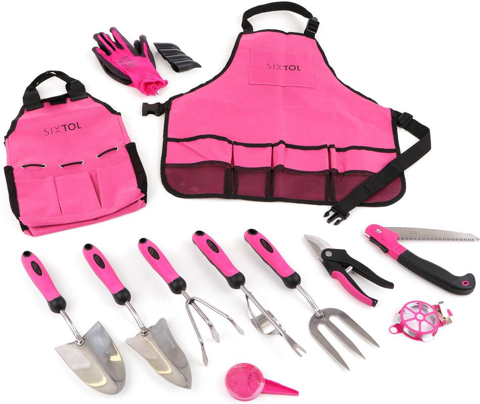 Sada zahradního nářadí GARDEN PINK 12 SIXTOL