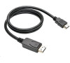 Kabel C-Tech DisplayPort/HDMI, 2m, černý (CB-DP-HDMI-20)