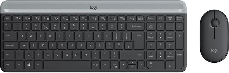 PROMO set Logitech slim Wireless MK470 graphite US (920-009204)