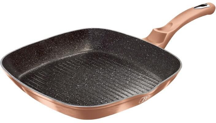Grilovací pánev BERLINGERHAUS Rosegold Metallic Line BH-1521, 28 cm