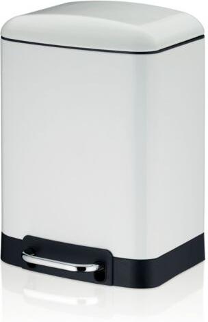 Odpadkový koš KELA DAVINO KL-22996, 6 l, bílá
