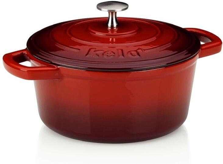Pekáč Kela CALIDO KL-11940, litinový s poklicí, 21 cm