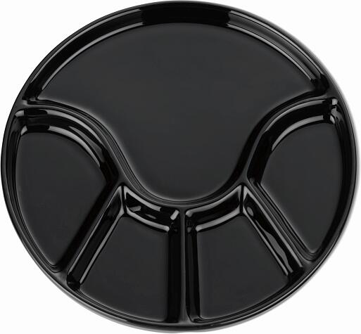 KELA Fondue talíř ANNELI černá 21,5 cm KL-67404
