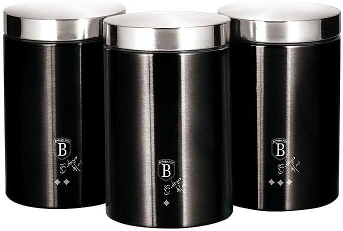 Dóza na potraviny BERLINGERHAUS Royal Black Collection BH-6296, 3 ks