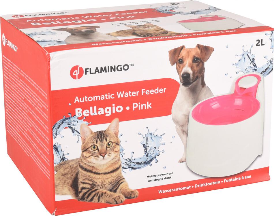 Automatická fontána Flamingo Bellagio, růžová, 2000ml