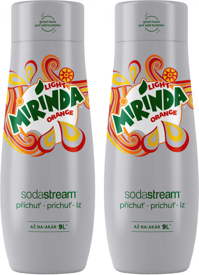SET 2x Sirup SodaStream MIRINDA LIGHT 440 ml