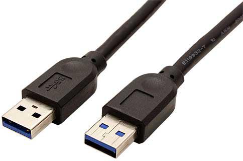Kabel Roline USB 3.0 A(M) - A(M) 5Gbps, 1,8m, propojovací, černý