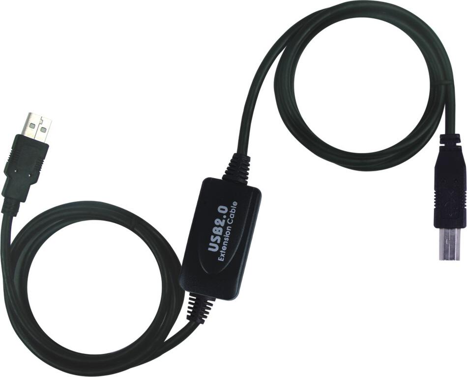 Repeater a propojovací kabel PREMIUMCORD USB 2.0 A/M-B/M 10m