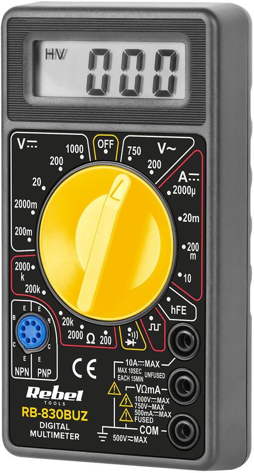 Digitální multimetr REBEL RB-830BUZ